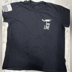 Nine Line Black Graphic T-Shirt